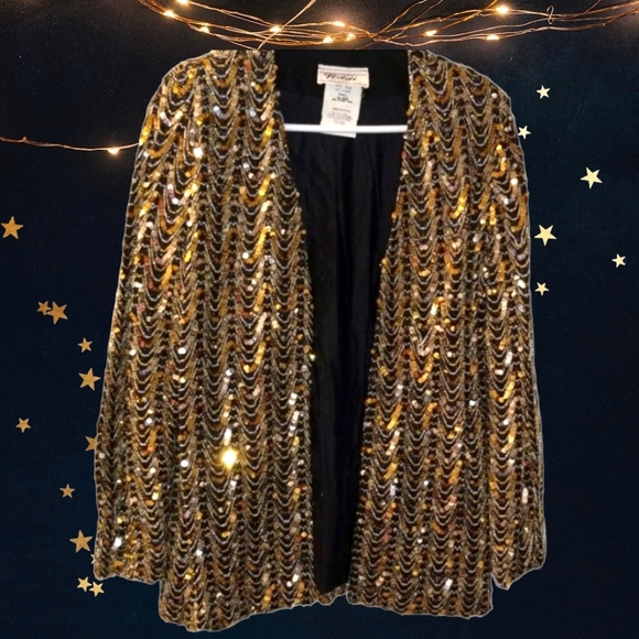 Teddi of California Jackets & Blazers - Vintage Teddi of California Sequined Embellished Jacket